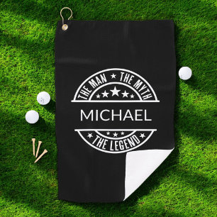 Het Man The Myth The Legend Funny Custom Name Golfhanddoek