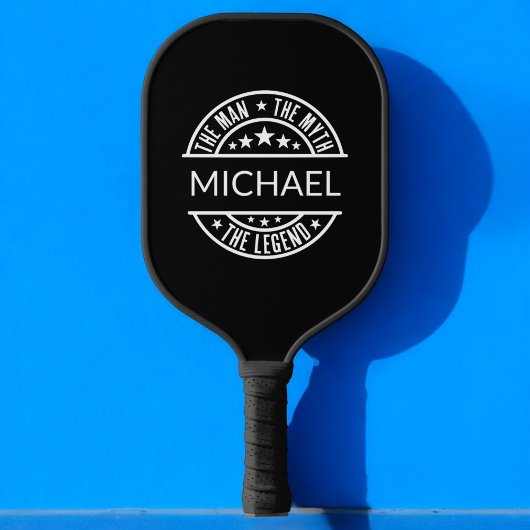 Het Man The Myth The Legend Funny Custom Name Pickleball Paddle