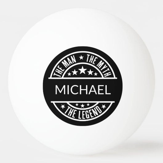 Het Man The Myth The Legend Funny Custom Name Pingpongballen (Voorkant)