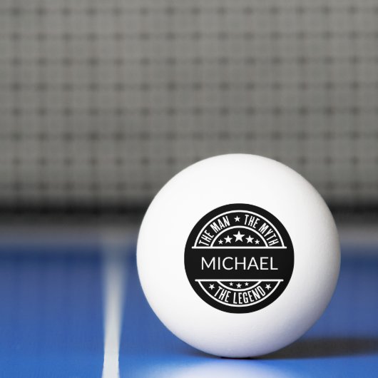 Het Man The Myth The Legend Funny Custom Name Pingpongballen (Net)