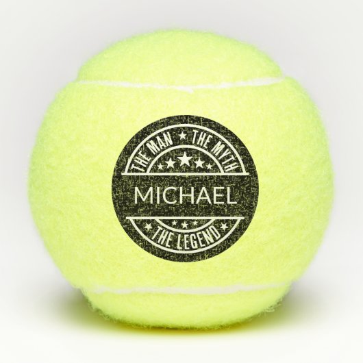 Het Man The Myth The Legend Funny Custom Name Tennisballen (Voorkant)