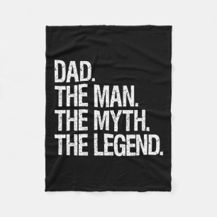 Het Man The Myth The Legend Funny Fathers Gift Fleece Deken