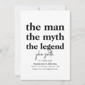 Het Man The Myth The Legend is het afschaffen van Kaart (Voorkant)