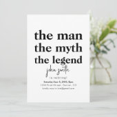 Het Man The Myth The Legend is het afschaffen van Kaart (Staand voorkant)