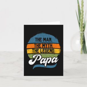 Het Man The Myth The Legend Papa Father&# s Day Kaart