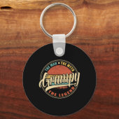 Het Man The Myth The Legend  Retro Fathers Sleutelhanger (Voorkant)