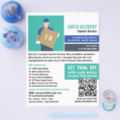 Het Man van de koerierslevering, de koeriersdienst Flyer (Enkel)