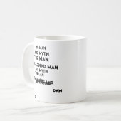 het man van de man zelf koffiemok (Voorkant links)