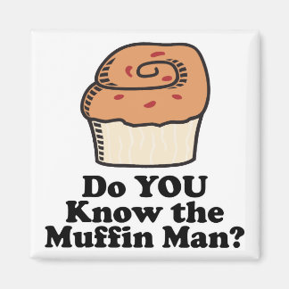 het man van de muffin magneet