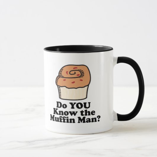 het man van de muffin mok (Rechts)