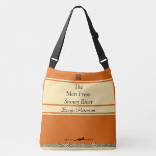 Het Man van de Snowy River Retro Book Hoesje Bag Crossbody Tas