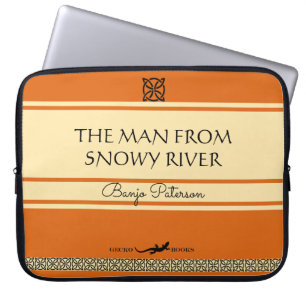 Het Man van de Snowy River Retro Book Hoesje Laptop Sleeve