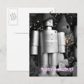 Het Man van het tin bij het Briefkaart van (Voorkant / Achterkant)