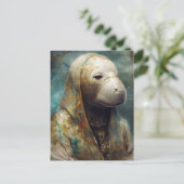Het Manatee Nun Briefkaart (Staand voorkant)