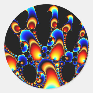 Het - Mandelbrot Fractal Art Ronde Sticker