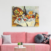 Het mandje appels van Paul Cezanne Canvas Afdruk (Insitu (Woonkamer))