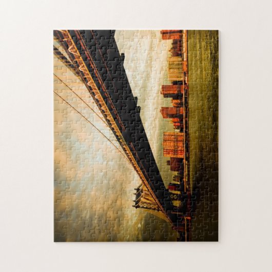 Het Manhattan-uitzicht aan de kant van Brooklyn (N Legpuzzel (Verticaal)