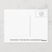 Het mannelijke Donsachtige Briefkaart van de Vogel (Achterkant)