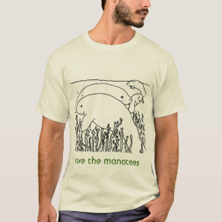 het mannen manateeg opslaan t-shirt