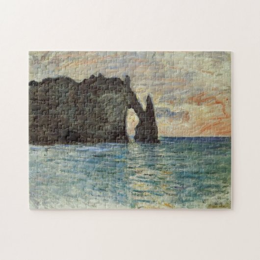 Het Manneport, Cliff op É tretttat Monet Fine Art Legpuzzel (Horizontaal)