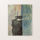 Het Manneport, Cliff op É tretttat Monet Fine Art Legpuzzel (Verticaal)