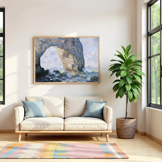 Het Manneporte van Claude Monet Poster