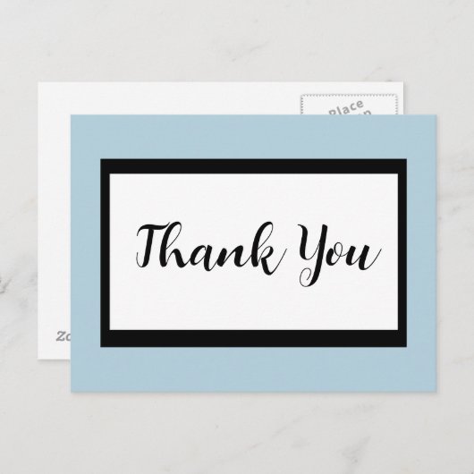 Het manuscript Dank u Briefkaart (Voorkant / Achterkant)