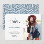 Het manuscript & geometrische dertigste verjaardag (Voorkant / Achterkant)