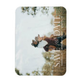 Het manuscript H Modern 2 Foto sparen de Datum Magneet (Verticaal)