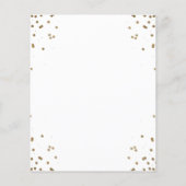 Het Manuscript van de begroting Elegant Gold Afstu (Achterkant)