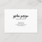 Het Manuscript van de borstel Dank u Wit Visitekaartje (Achterkant)