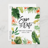 Het Manuscript van de borstel sparen de Datum Trop Briefkaart (Voorkant / Achterkant)