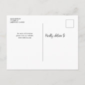 Het manuscript van de Borstel van de begroting spa Aankondigingskaart (Achterkant)