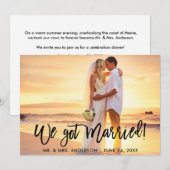 Het Manuscript van de borstel wij trouwde de feest Aankondiging (Voorkant / Achterkant)