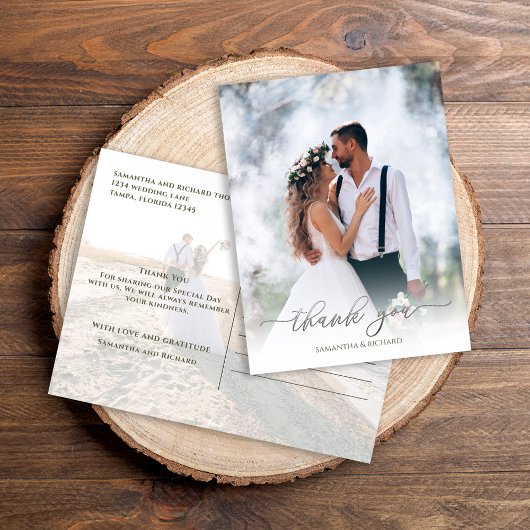 Het Manuscript van de calligrafie Eenvoudig Elegan Briefkaart