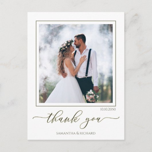 Het Manuscript van de calligrafie Moderne Eenvoudi Briefkaart (Voorkant)