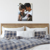 Het manuscript van de Familie van de douane gepers Canvas Afdruk (Insitu (Slaapkamer))