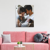 Het manuscript van de Familie van de douane gepers Canvas Afdruk (Insitu (Woonkamer))