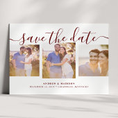 Het Manuscript van de handtekening drie de Maroon  Aankondigingskaart