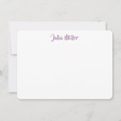 Het Manuscript van de Handtekening van de borstel  Notitiekaartje (Voorkant)