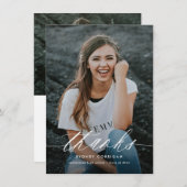 Het Manuscript van de Kalligrafie van de begroting Bedankkaart (Voorkant / Achterkant)