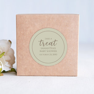 Het Manuscript van de Kalligrafie van het baby sho Ronde Sticker