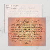 Het Manuscript van de Liefde van de Schrift van de Briefkaart (Voorkant / Achterkant)