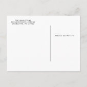 Het Manuscript van de waterverf sparen de Briefkaa Aankondigingskaart (Achterkant)