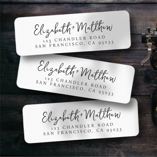 Het Manuscript van de weddenschap Modern Rustic Ad Etiket