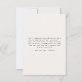 Het manuscript van de weddenschap moderne zwarte e bedankkaart (Achterkant)