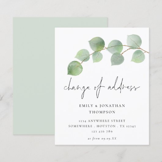 Het Manuscript van Eucalyptus van de begroting Ver (Voorkant / Achterkant)