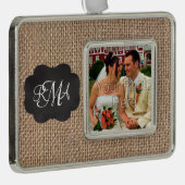 Het Manuscript van het Chalkboard van de overlappi Verzilverd Kader Ornament (Rechts)