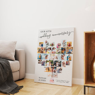 Het Manuscript van het Jubileum van het huwelijk H Canvas Afdruk