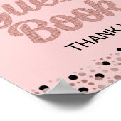 Het Manuscript van het roos Gelieve te ondertekene Poster (Hoek)